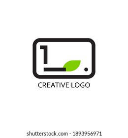 l letra e ilustración para la compañía del logotipo. diseño vectorial moderno