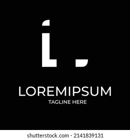 Logotipo L Letter Linked Luxury Premium