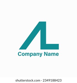 A and L letter logo