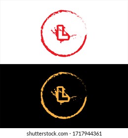 L letter logo abstract design