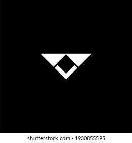 L letter logo abstract design on black color background. l alphabet
