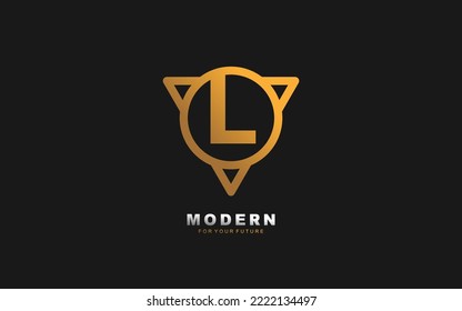 L letter logo abstract for identity company. Alphabet template vector illustration for your brand.