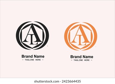 A and L letter logo can be used for companies, signs, icons, emblems, businesses etc