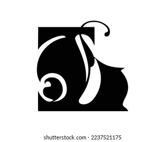 L Brief Logo kreative Design Vektorvorlage.