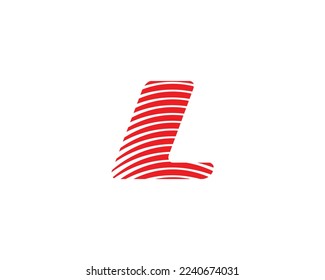 Plantilla de vector de diseño creativo del logotipo de la letra L