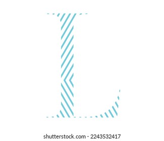 L letter logo creative design vector template