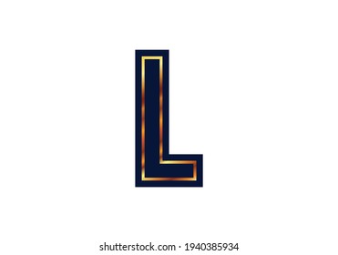 Diseño del logotipo de la carta L. vector de icono de carta creativa.
