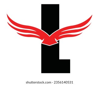 L letter logo design elements symbols