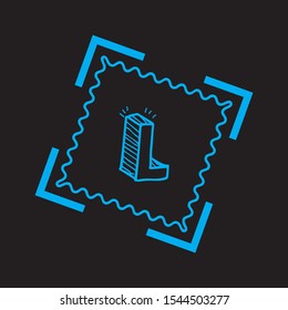 l letter logo design eps
