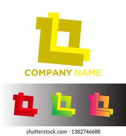 l letter logo design template