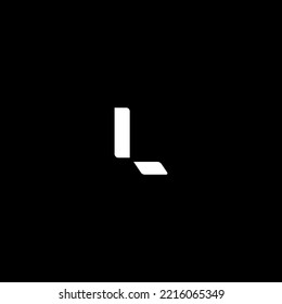Elementos de plantilla de diseño de logotipo de letra L. Logo de la letra digital abstracta moderna. Ilustración vectorial.