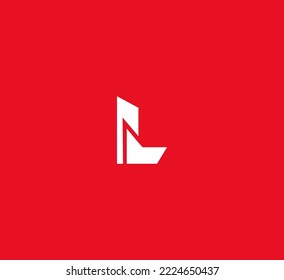 L Buchstaben Logo Design Template Elemente. Modernes abstraktes Logo für digitale Buchstaben. Vektorgrafik.