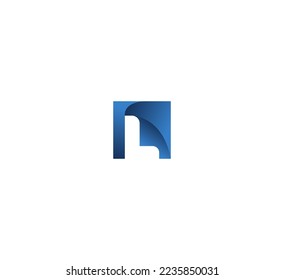 L Buchstaben Logo Design Template Elemente. Modernes abstraktes Logo für digitale Buchstaben. Vektorgrafik.