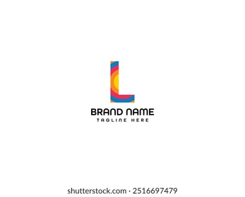 Modelo de design de logotipo de letra L