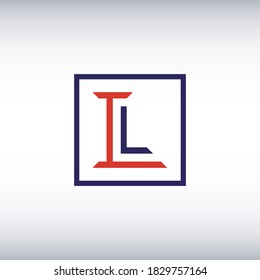 I L letter logo design. typography vector template