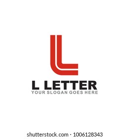 L letter logo design vector template