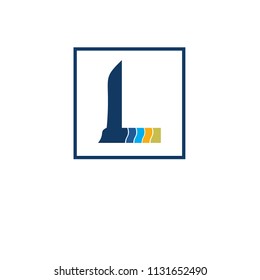 L letter logo design vector template