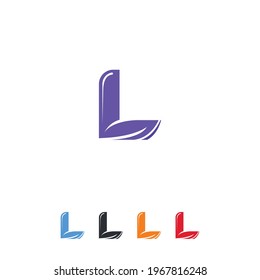 Plantilla vectorial de diseño de logotipo de letra L, logotipo L