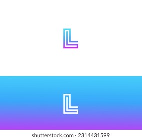 L Letter Logo Design vector Template