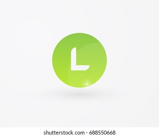 L letter logo design vector. 3D Icon Illustration.