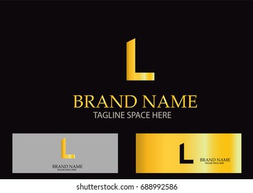 L Letter Logo Design Vector