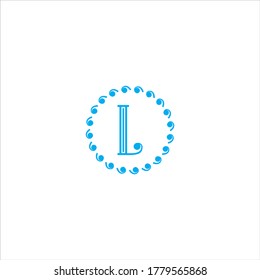 L letter logo emblem design