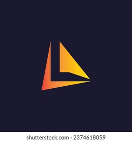 Letra L Icono logotipo diseño de logotipo abstracto