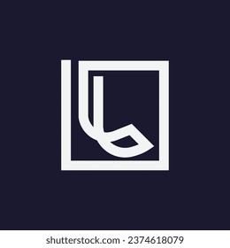 Letra L Icono logotipo diseño de logotipo abstracto