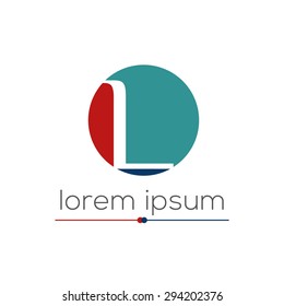 L letter logo ( Icon  Pattern Design template Element)
