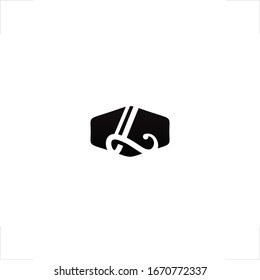 L-Buchstaben-Logo Erstmaliges elegantes Design-Emblem