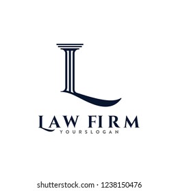 Logo L Law Icon Vector Stock Vector (Royalty Free) 1614669649