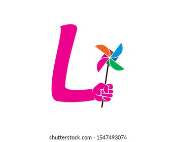 L Letter logo or symbol template design