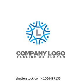 L LETTER LOGO TEMPLATE