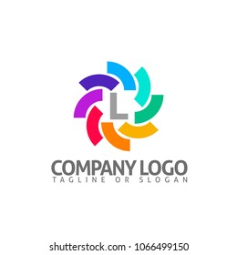 L LETTER LOGO TEMPLATE