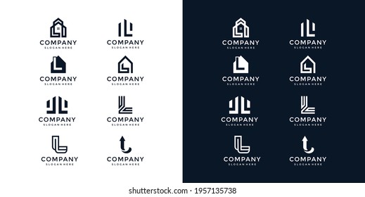 L Letter Logo Template Set