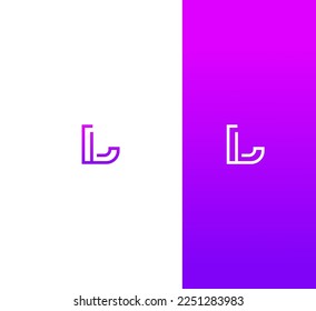 L Letter Logo Usable Vector Template Abstract Monogram Symbol 