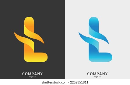 L letter logo vector design