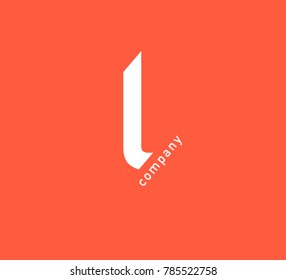 L Letter logo vector icon.