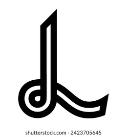 L letter logo vector illustration design
