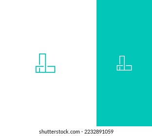 L Letra Modelo Vector De Plantilla Resumen Símbolo De Monograma. Usable para el deporte de negocios, la tecnología, la moda, el logotipo digital y creativo futuro