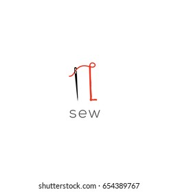 L letter sew logo