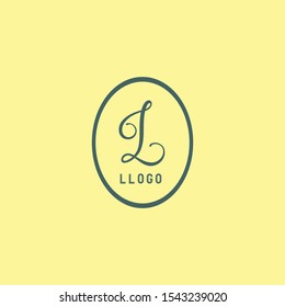 L letter shield logo design vector