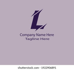 L letter Stylish Logo design vector Art