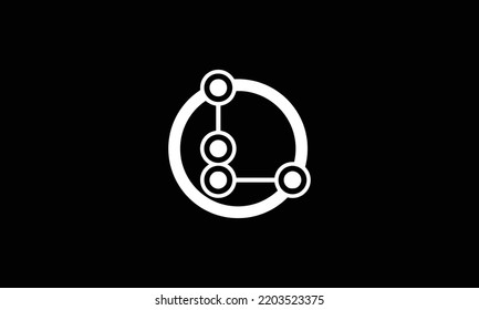 L Letter Tech Logo Design Vector Template