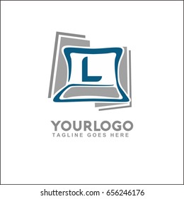 L Letter tech Technology Logo Template