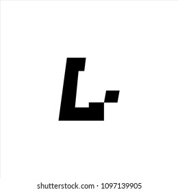 l letter vector concept logo