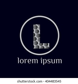 L letter vector logo. Luxury vintage letter L.