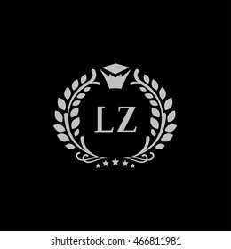 L letter and Z letter vector monogram. Business logo template. Luxury hotel sign (emblem, symbol, icon)