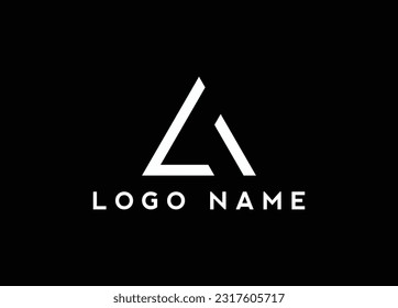 L und A Letters Icon mit Logo, Vektorgrafik eps10