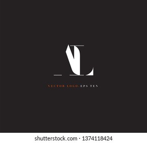A L letters Joint logo icon vector template for corporate logo and business card.
